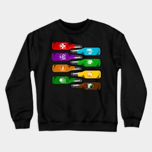 Zombie Perks Take Your Pick on Brown Crewneck Sweatshirt